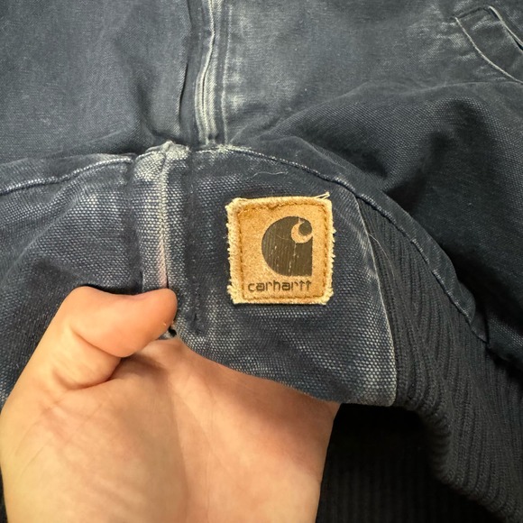 Carhartt Workwear 90s Vtg Union USA Made Navy Detroit Jacket - Picture 6 of 7